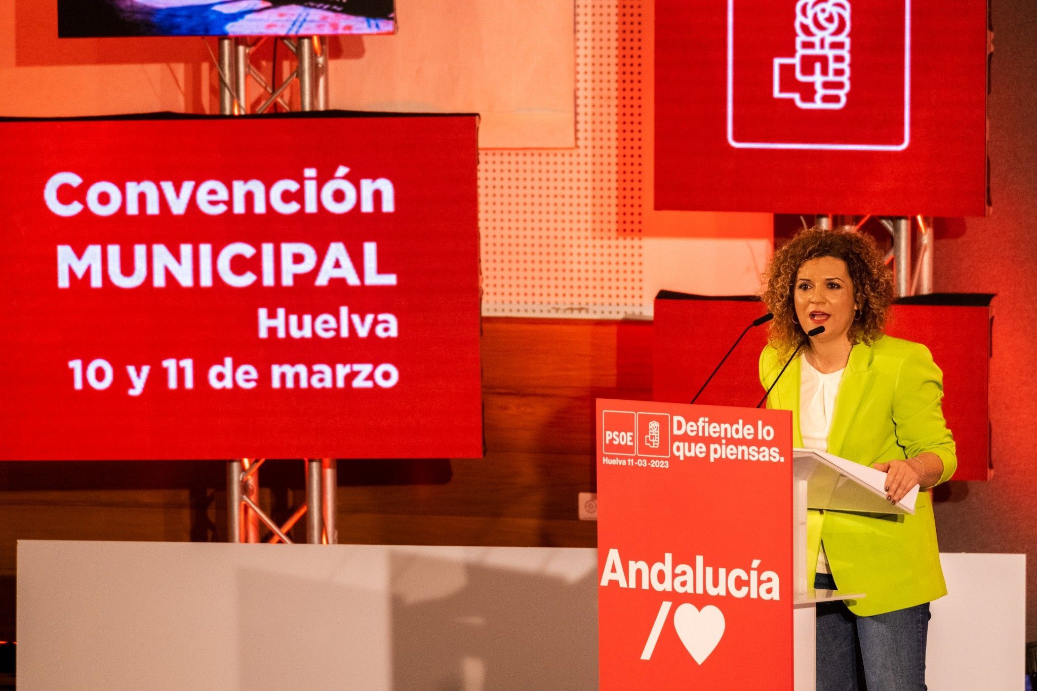 María Eugenia Limón: “El 43% de las personas que encabezan las listas para el próximo 28 de mayo somos mujeres, las políticas de igualdad funcionan en Huelva”