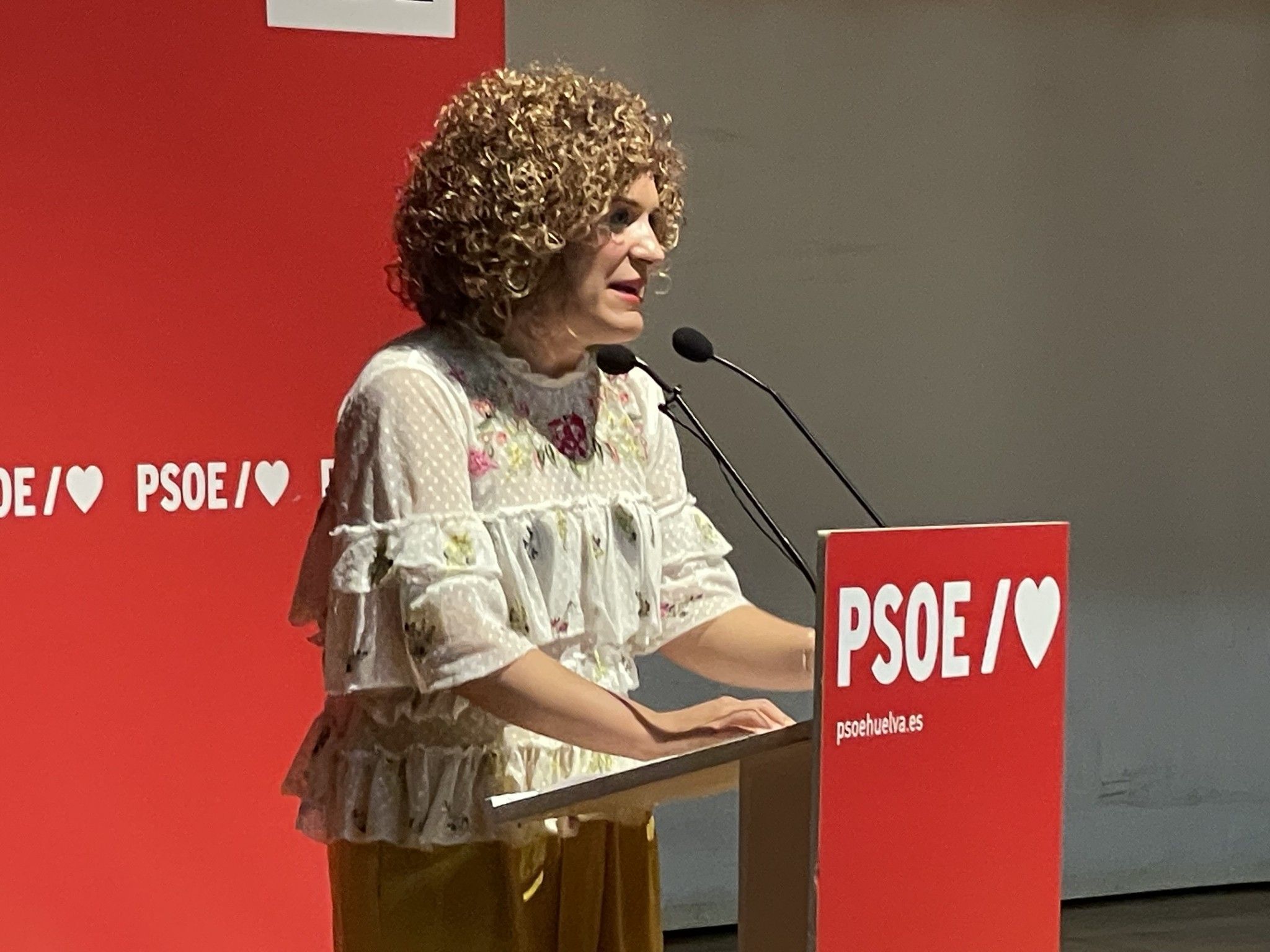 María Eugenia Limón remarca que el Gobierno «quiere AVE en Huelva» y destaca las inversiones en infraestructuras