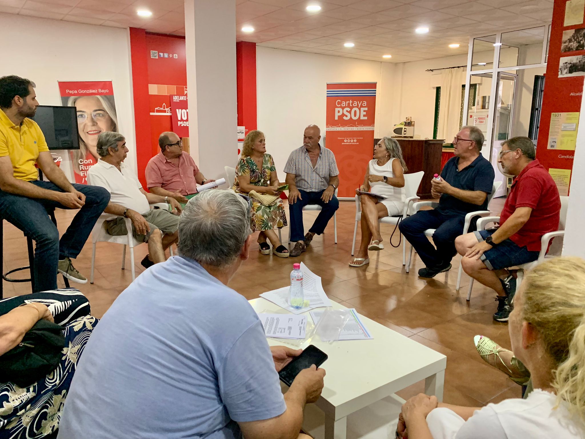 El PSOE de Cartaya apoya las reivindicaciones de la Asociación de mayores Juan Pérez Pastor tras cerrar el Ayuntamiento el centro de ocio