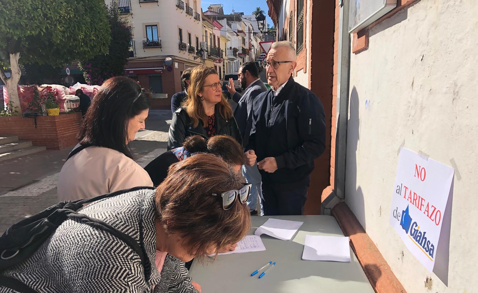 El PSOE inicia una campaña de recogida de firmas para «rechazar la propuesta de tarifazo» de MAS-Giahsa