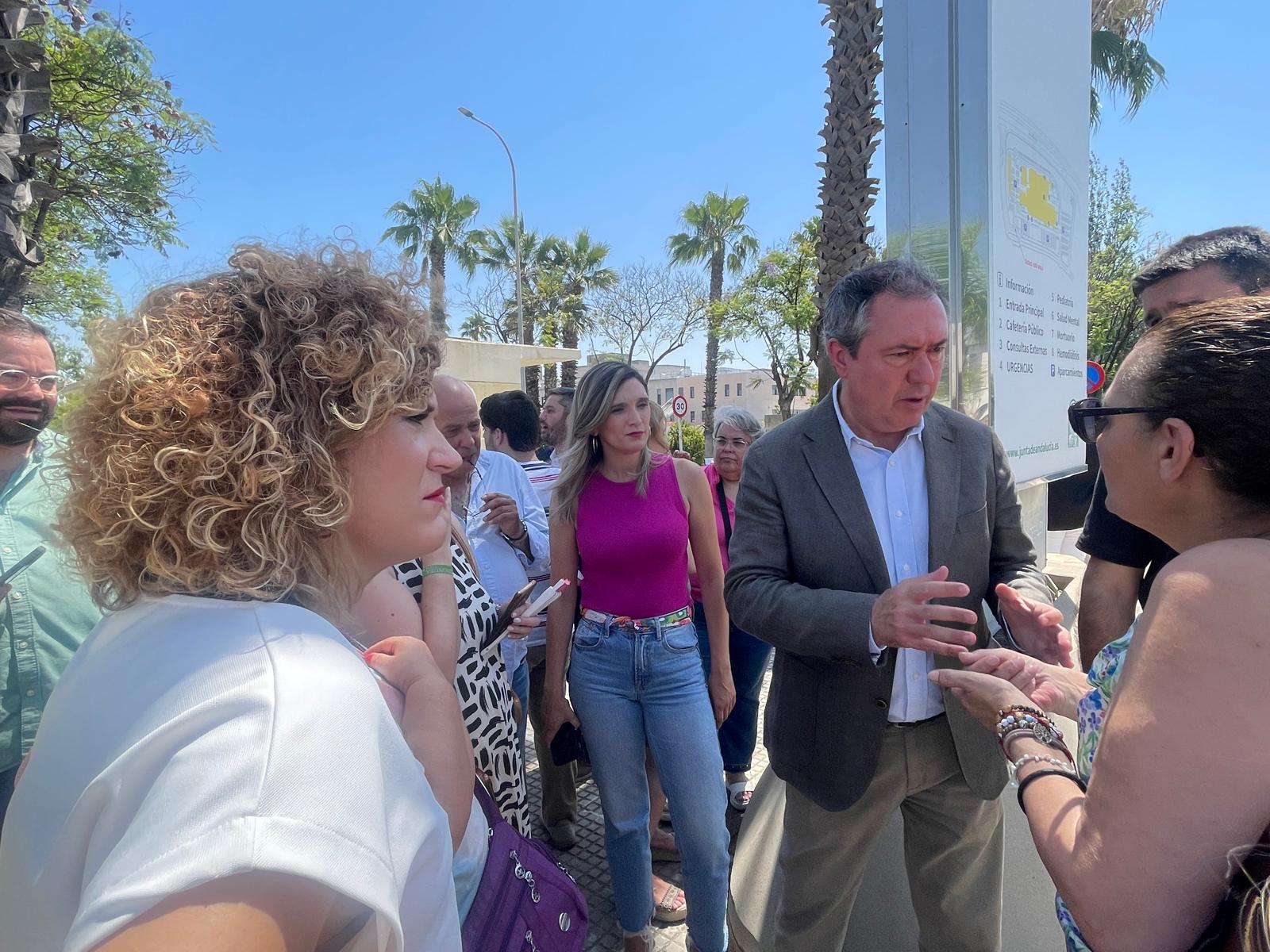 Espadas inicia en Huelva la campaña socialista para poner en evidencia la realidad del plan de verano del SAS y el “estado lamentable” de la sanidad pública