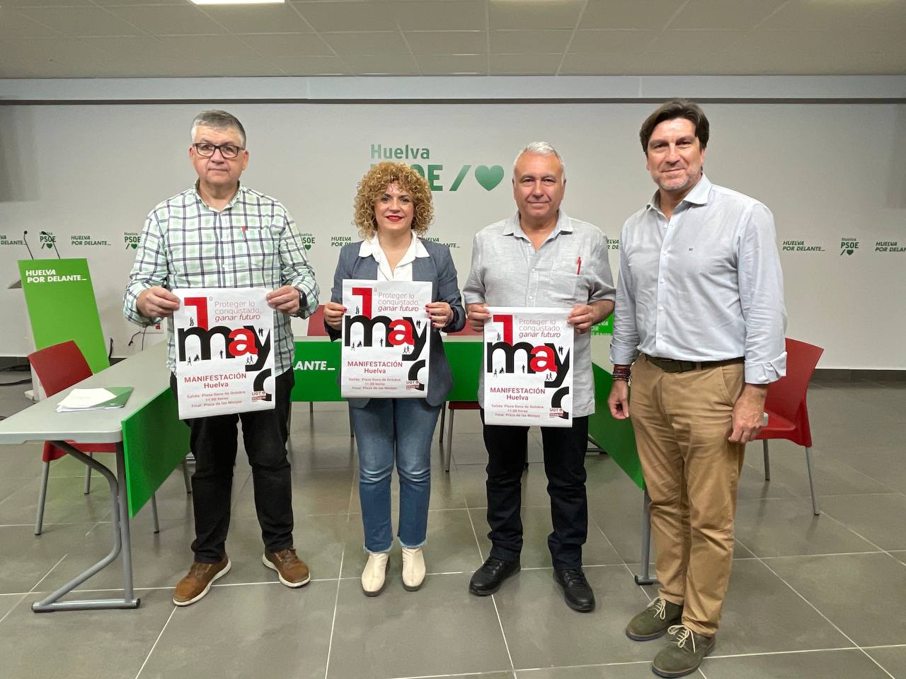 El PSOE de Huelva reafirma su compromiso con los derechos laborales y llama a movilizarse este 1 de Mayo junto a UGT y CCOO