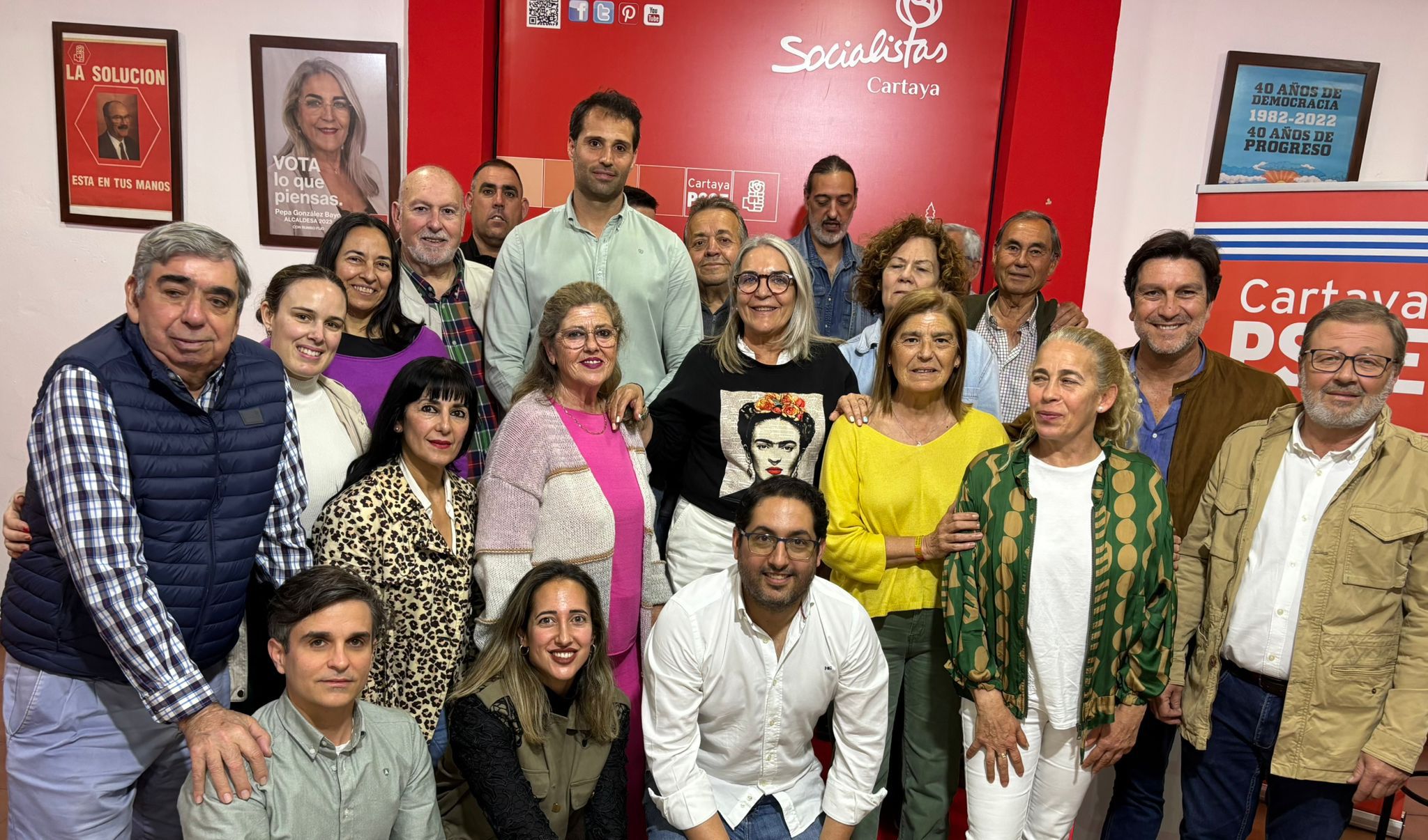 Reelegida Pepa González Bayo, por aclamación, secretaria general del PSOE de Cartaya, junto a un equipo renovado “dispuesto a darlo todo”