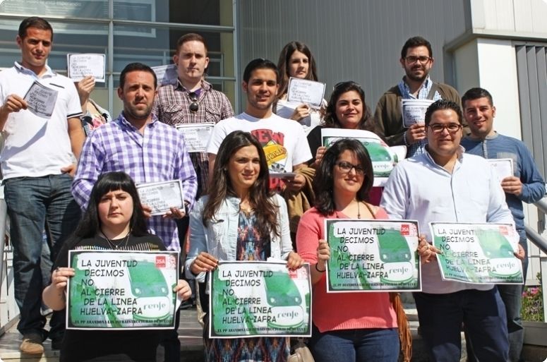 Juventudes Socialistas asegura que la eliminación del tren Huelva-Zafra afectará a muchos universitarios