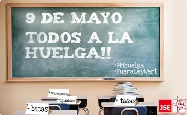 PSOE asegura que sobran razones para hacer la huelga contra los recortes del Gobierno del PP la educación